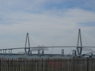 From the Mt Pleasant shore, with portions of the Old...